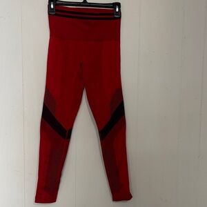 Stylish Red Performance Leggings
